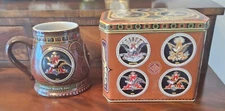 Anheuser Busch Historical A & Eagle Series Beer Stein 1930 Ed.  20175 w/  Tin