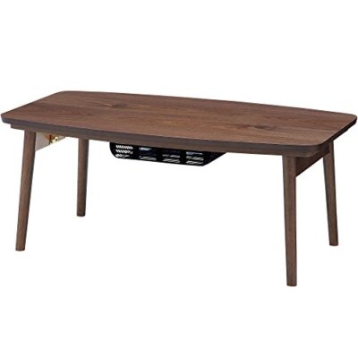 AZUMAYA Foldable Kotatsu Table Compact Dark Brown Foot Heater | eBay