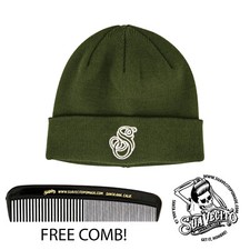 Women's Suavecita Pomade Esse Logo Green Beanie