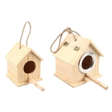 Parakeet Nest Box Bedding Bird Nesting House For Cage Parrot Breeding Box
