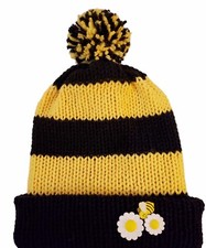 Knit Cap Bumblebee Daisy Kids Handmade Knitted Beanie Hat Cap