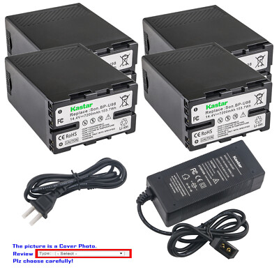 Kastar Battery D-Tap Fast Charger for Sony BP-U98 BP-U60 BP-U68 & Sony PXW-FS5M2