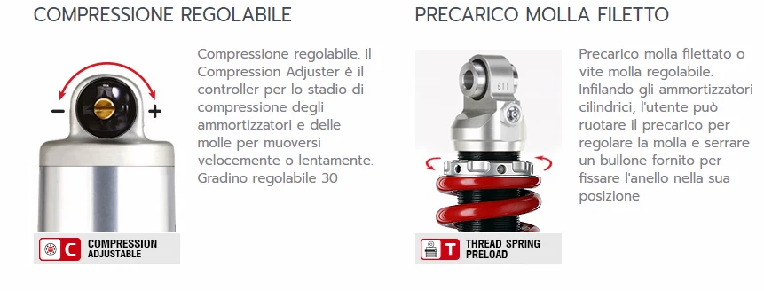 Ammortizzatore YSS Moto Gas DTG KAWASAKI NINJA 250 R 2008 2009 2010 2011 2012 Foto 2 de 3