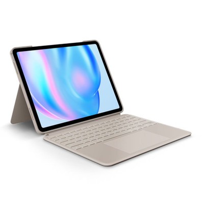 Logitech Combo Touch for iPad Air 13-inch (M2) - Detachable Keyboard Case Sand