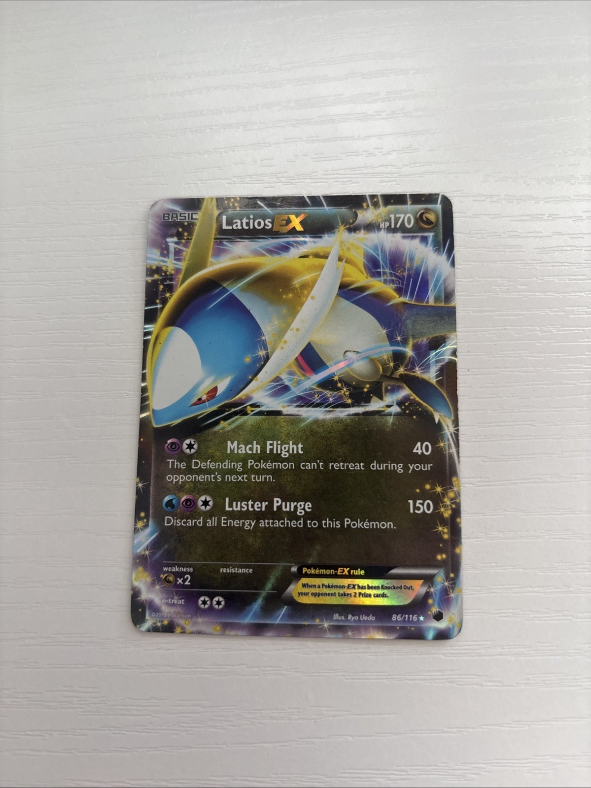 Pokémon TCG Latios EX HP Plasma Freeze 86/116 Holo Rare Card