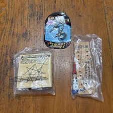 Christmas Stocking Stuffer Game Puzzle Lot of Three (A)