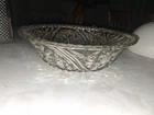 Vintage Anchor Hocking “Stars and Bars” Pressed Glass Serving Bowl 10-1/2”