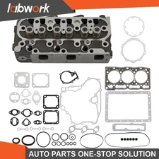 Labwork Complete Cylinder Head w/ Valves Full Gasket Set For Kubota D1005 Engine
