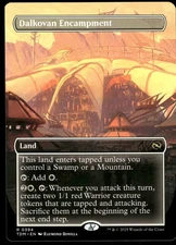 1x Dalkovan Encampment (Borderless) - Tarkir: Dragonstorm - NM  -  MTG