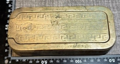 Vintage Rolls Rasiermesser Made In England mit Metalletui ohne Box integrierter Riemen