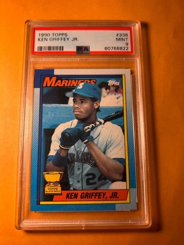PSA 9 MINT 1990 TOPPS #336 KEN GRIFFEY JR ALL STAR ROOKIE CUP CARD