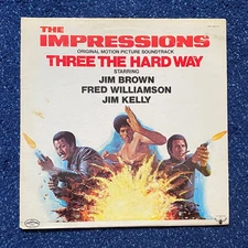 The Impressions – Three The Hard Way OST LP Shrink [1st US Press] CURTOM