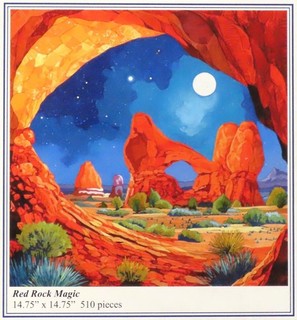 Liberty Classics Wooden Jigsaw Puzzle RED ROCK MAGIC 510 Pieces Custom