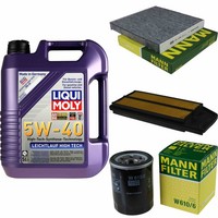 Mann Inspektionspaket 5L Liqui Moly 5W-40 FüR Honda Accord VII 2.0 2.4