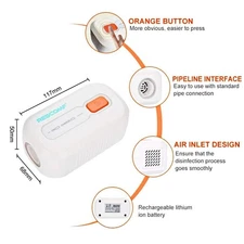 RESCOMF CPAP/APAP/BIPAP Cleaner Disinfection Fan Ozone Apnea Respirator & Tube