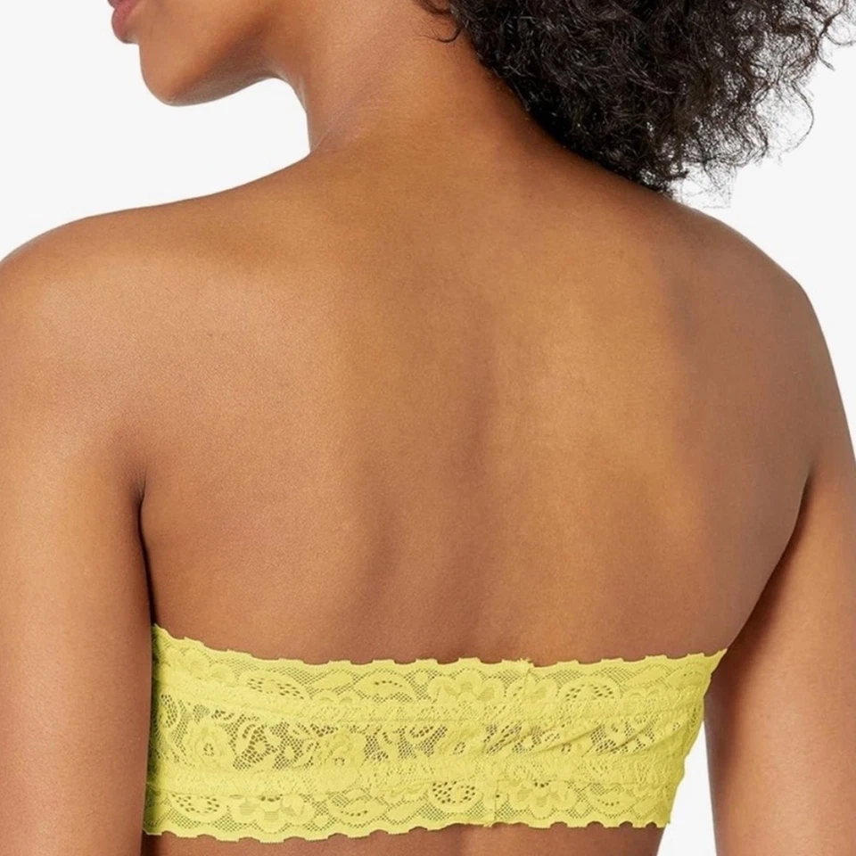 Cosabella Women's Adore Lace Bandeau Malibu Yellow Size Medium — 第 2/4 张图片