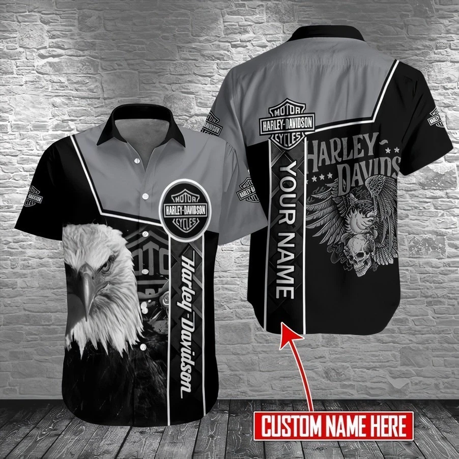 Personalized Harley Motor Davidsonn Racing Casual Shirt Button Down Unisex Adult