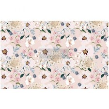 Decoupage Tissue Paper, Blush Floral, Redesign with Prima 19.5" x 30"