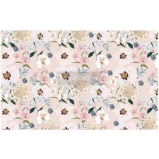 Decoupage Tissue Paper, Blush Floral, Redesign with Prima 19.5" x 30"
