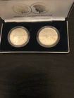 Morgan and Peace Dollar Reverse Proof Two-Coin Set 1921 & 1922 US Mint