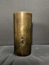 Antique Bronze Vase Japanese Meiji Era Treasure Ship Jar Flower Pot 11.4 inch