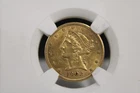 1902s Liberty Head Half Eagle $5 Dollar Gold Coin 90% Gold