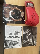 Ken Norton/ earnie Shavers signed glove