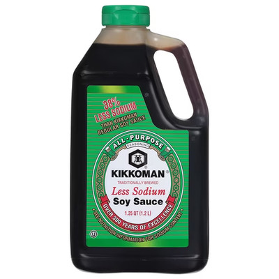 Kikkoman Less Sodium soy sauce, 40 oz ,Free Shipping....