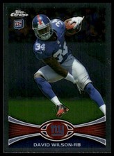 David Wilson Rookie RC 2012 Topps Chrome #189 New York Giants