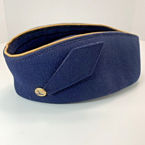 Eastern Airlines Stewardess Uniform Hat Sm. ~ Vintage Frank Olive Design '77-'80