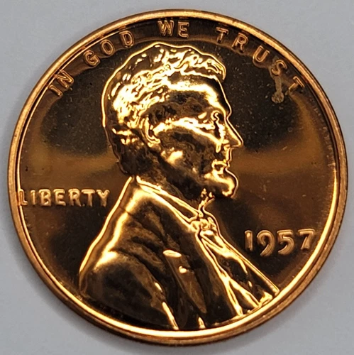 1957 Gem Proof Lincoln Wheat Cent