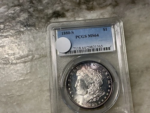 1880-S Silver Morgan Dollar mS64