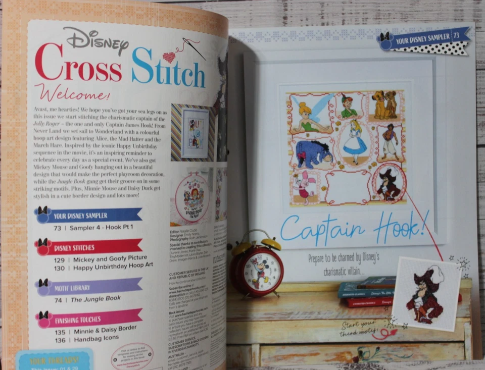 DISNEY HACHETTE cross stitch magazine ISSUE 73 please read description - Image 2 of 4