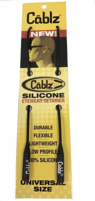 Cablz Silicone Eyewear Retainer 16'' Black