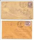 Five Covers from five different Union Occupied CSA towns during the Civil War