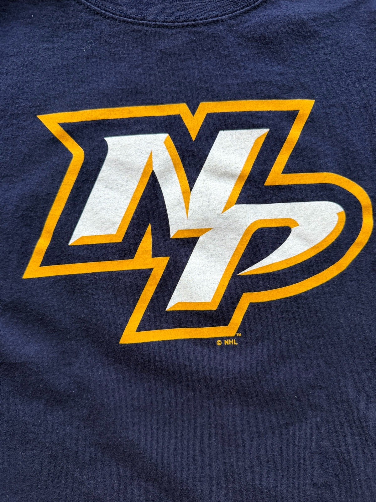 Nashville Predators Long Sleeve Shirt Men L NHL Hockey Fan Tee Graphic Navy Blue thumbnail 3