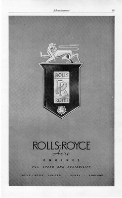 Vintage Werbung Rolls Royce Ltd Flugzeugtriebwerke für Geschwindigkeit & Zuverlässigkeit Derby 1953