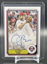 2025 Topps Archives Cliff Lee AUTO 1987 Boardwalk #87BBA-CL Phillies On Card