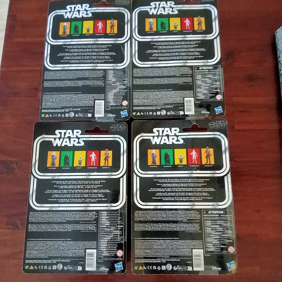 4 figurines Star Wars RETURN OF JEDI , Empereur, Paploo, Chewbacca et Bib Fortun - Photo 2/4