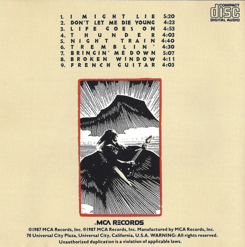 Andy Taylor – Thunder (CD, 1987, MCA Records) MCAD-5837 - Image 4 of 4