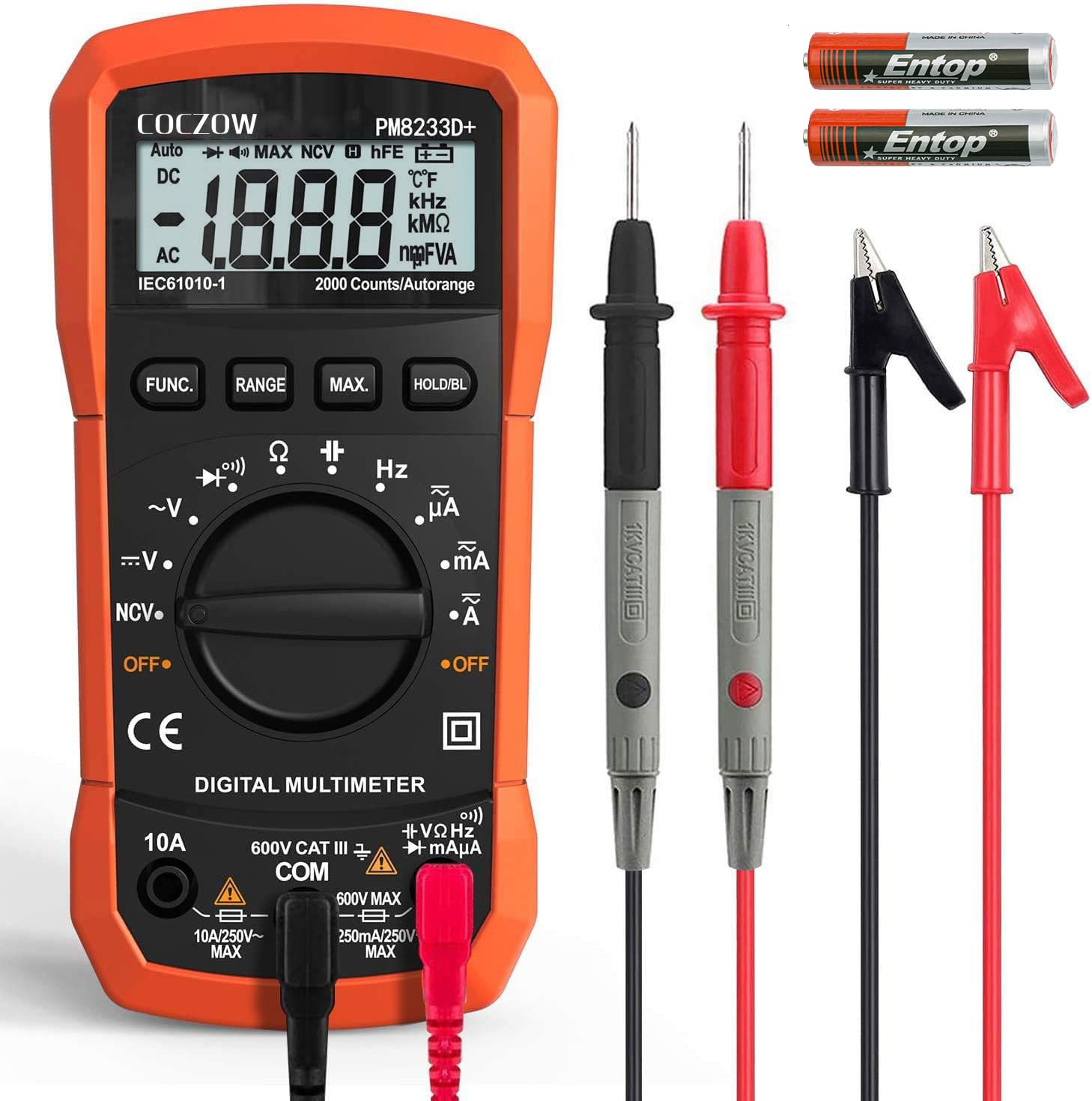 Multimeter Digital Multimeter Voltage Tester Volt Meter Ohmmeter Ammeter AC DC O