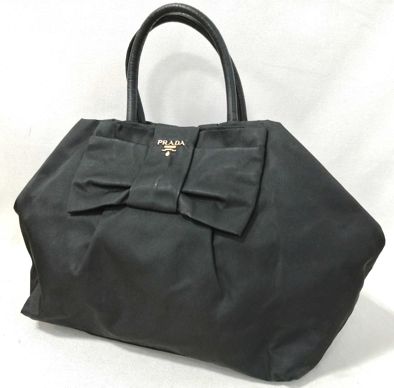Ribbon Nylon Handbag Bn1601 Condition Considered Prada JjS45