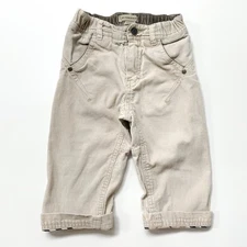 Burberry Boys 18m Baby Tan Khaki Corduroy Pants Nova Check VTG