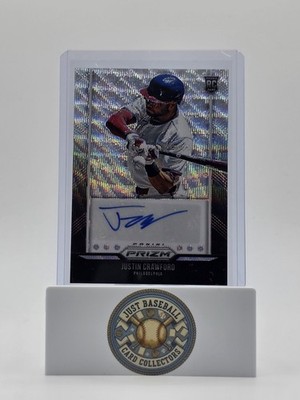 Justin Crawford 2026 Panini Prizm RC Auto TBS-JC 027/199 Phillies