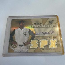 Upper Deck SPX Juan Morillo Auto Rookie Colorado Rockies Baseball Card. rookie card picture