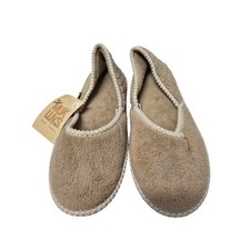 Muk Luks Women Ballerina Slippers Honey Wheat Faux Fur House Shoes L 9-10 NWT