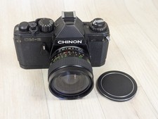 VINTAGE 1978 CHINON CM-3 35mm FILM CAMERA & LENS - Untested