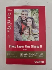 Canon Photo Paper Plus Glossy II 4x6 100 Sheets PP-201