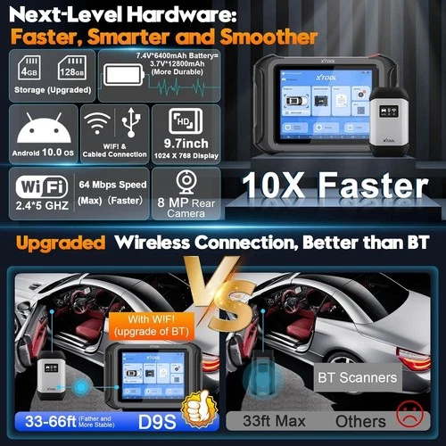 🏆2026 XTOOL D9S V2.0 Offline ECU Programming OBD2 Scanner Diagnostic Tool FCA image 12