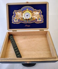 Stash Box Cigar Box Humidifier Hygrometer Wooden Handmade